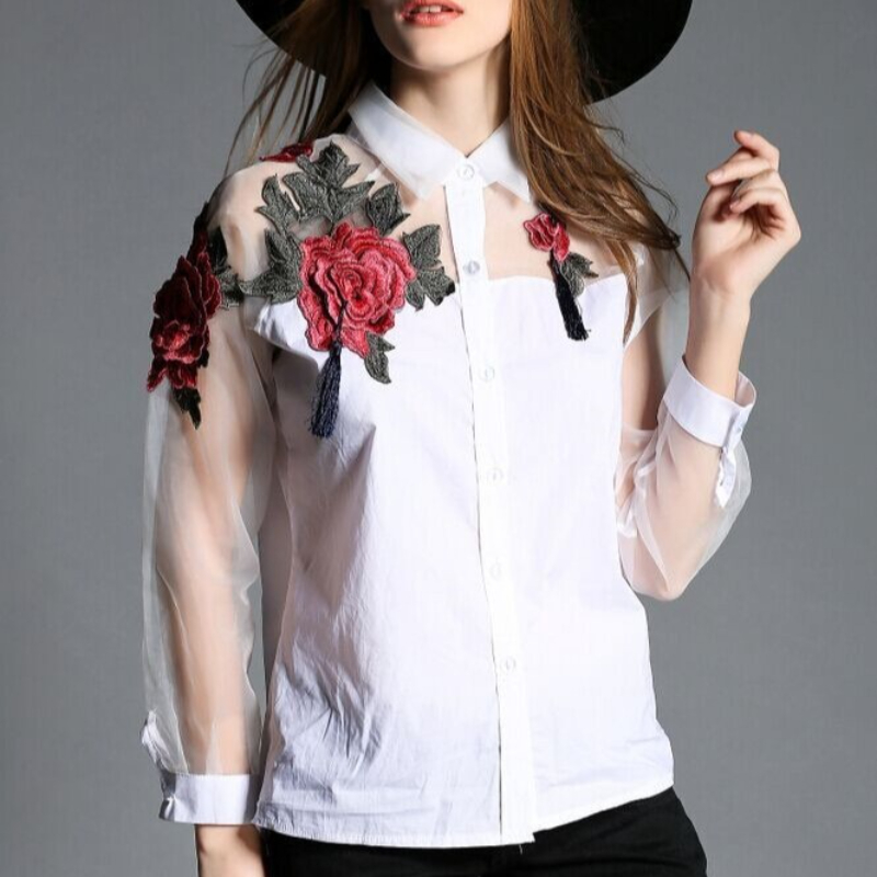 Womn's Fashion Floral Embroide – Embroidery Jersey recenzja i cena