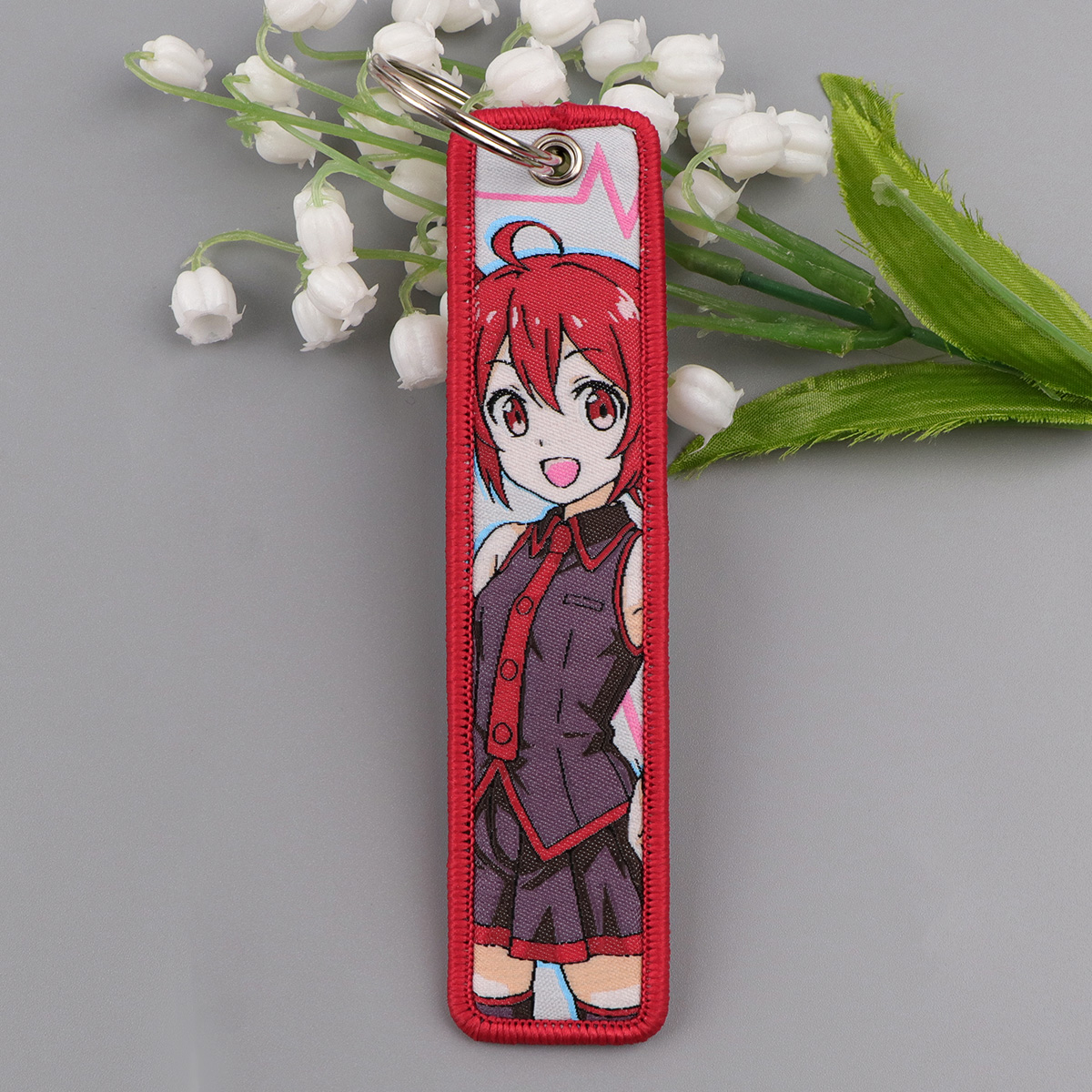 1PCS Cute Girl Embroidered Key – Embroidery Xmas recenzja i cena