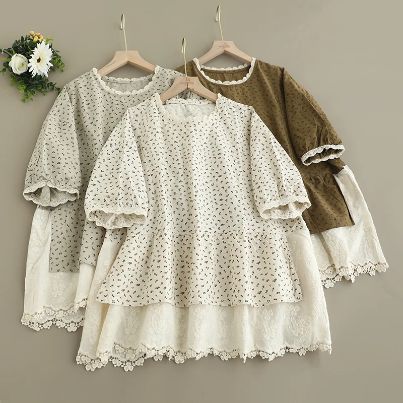 Summer New Japanese Vintage Mo – Embroidery Jersey recenzja i cena