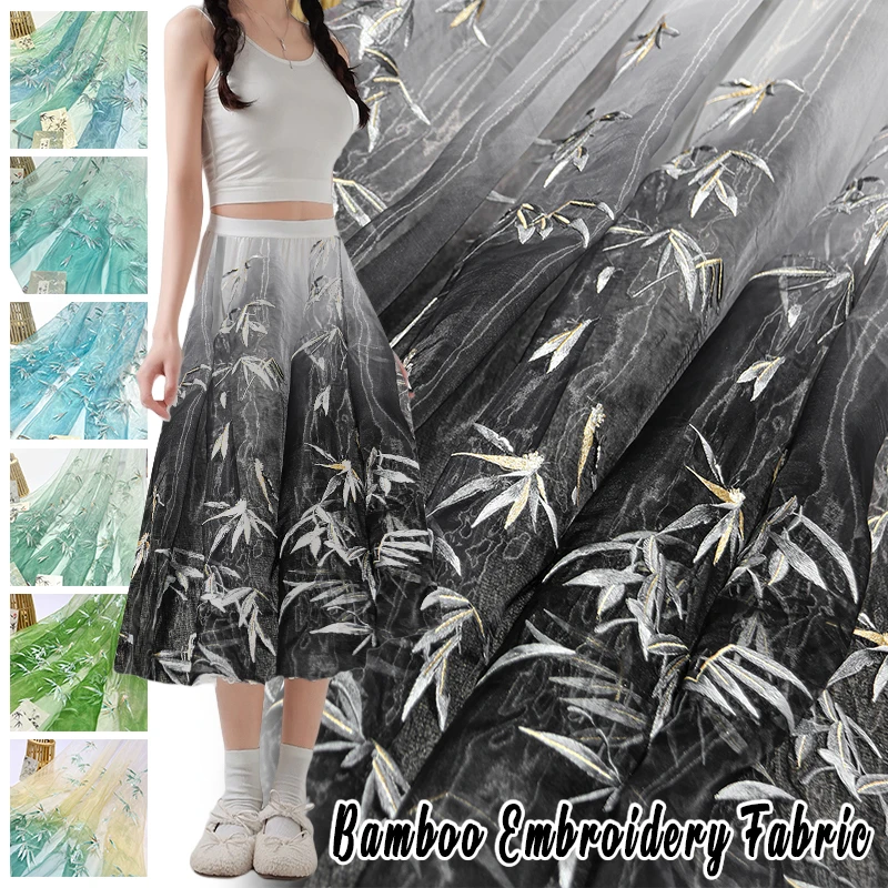 Bamboo Embroidered Organza Fab – Embroidery Horse recenzja i cena