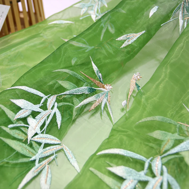 Bamboo Embroidered Organza Fab – Embroidery Horse recenzja i cena