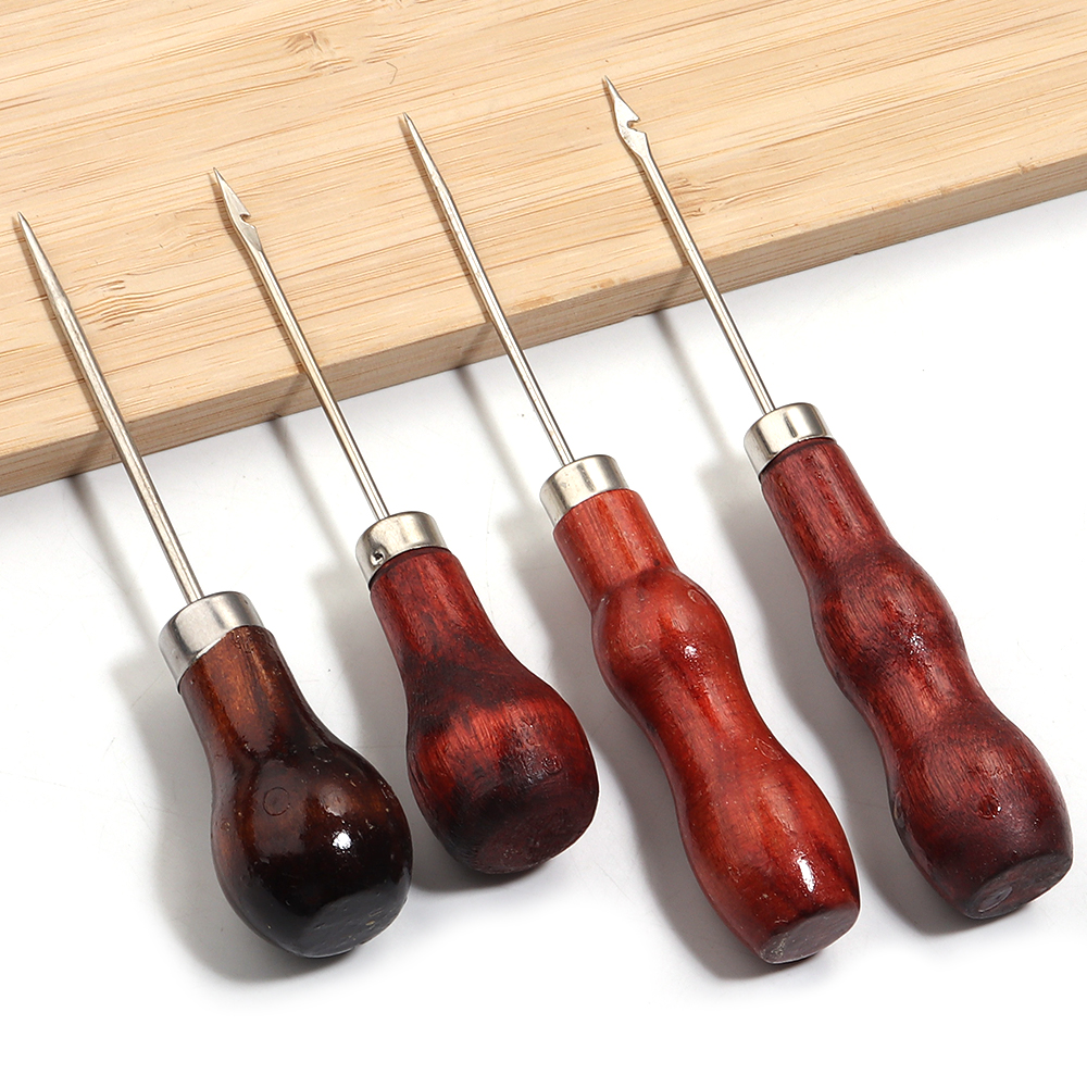 Wooden Handle Awls DIY Leather – Punch Needle Handle recenzja i cena