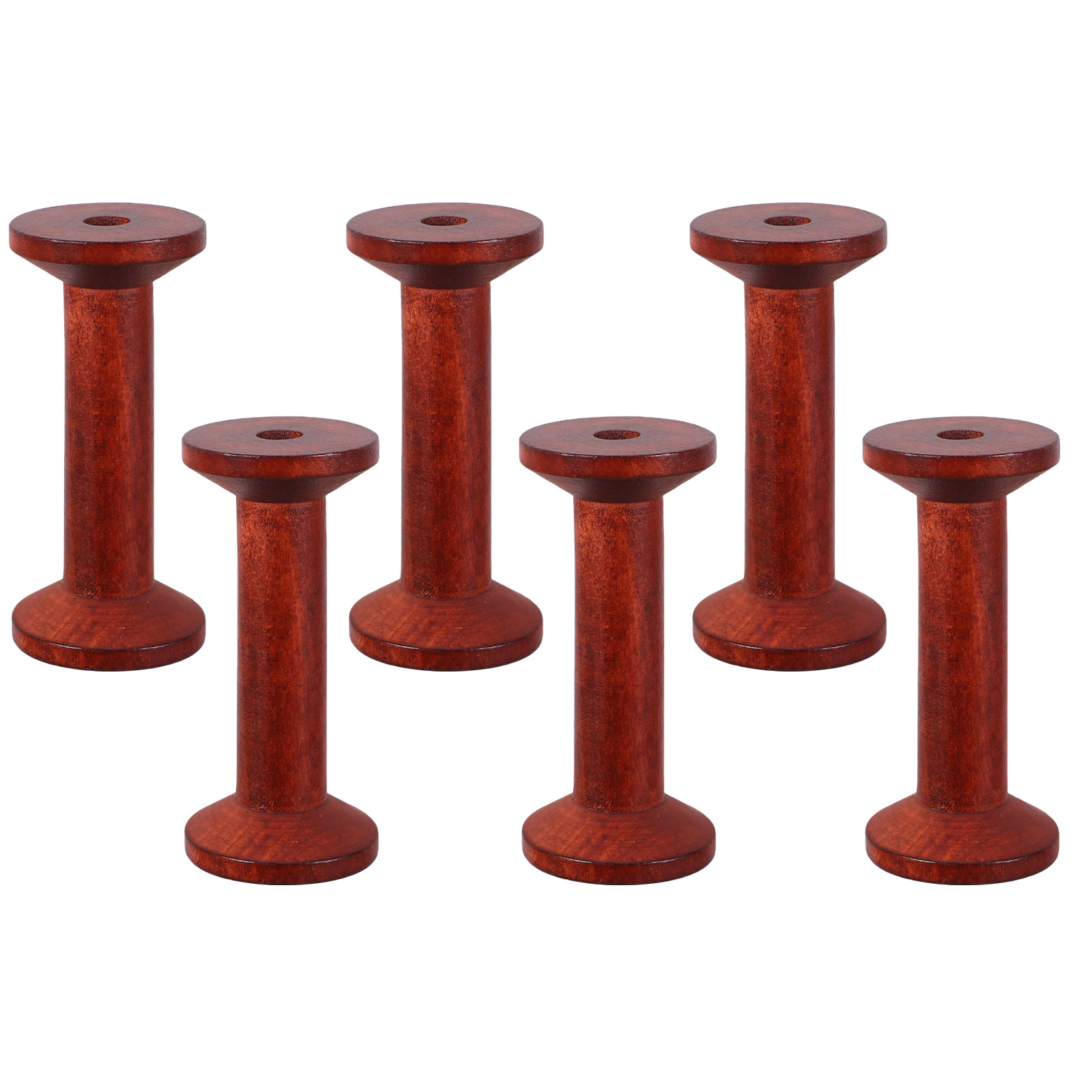 6Pcs Wooden Empty Spools for C – Embroidery Thread Yarn recenzja i cena