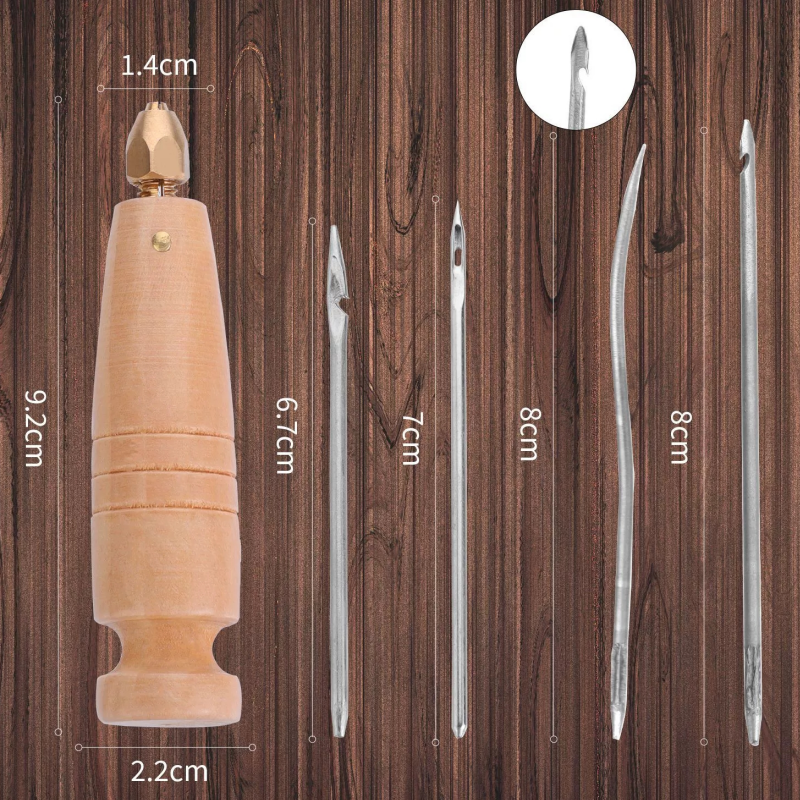 1set Leather Sewing Awl Set Re – Punch Needle Handle recenzja i cena