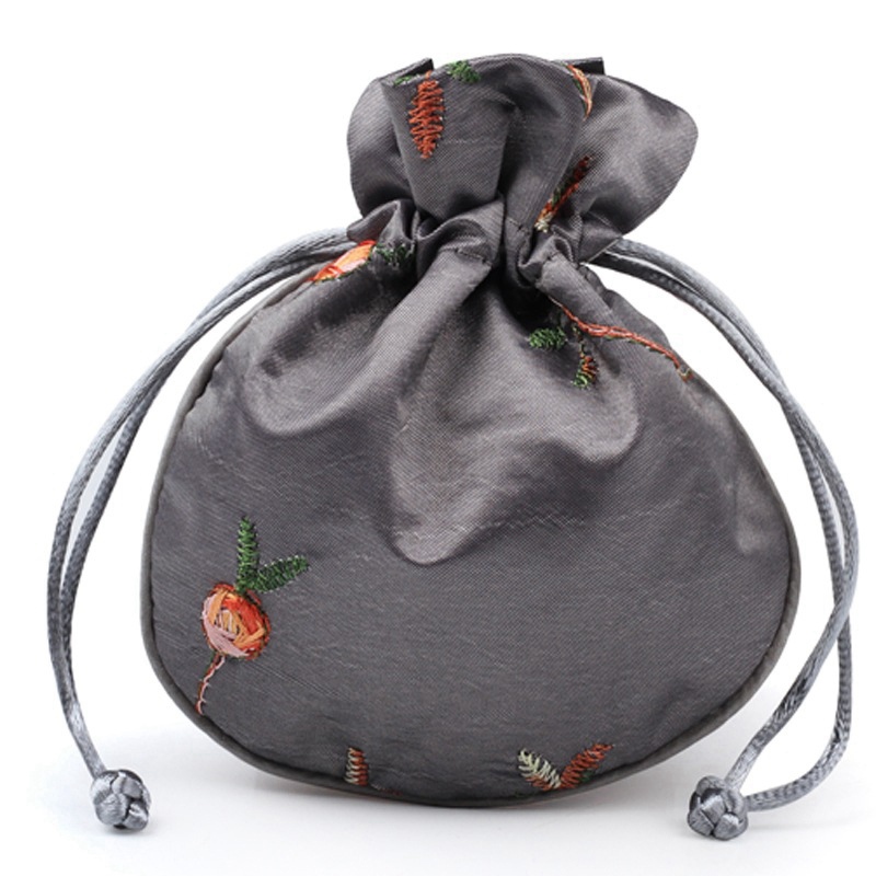 Silk Brocade Satin Drawstring  – Embroidery Xmas recenzja i cena