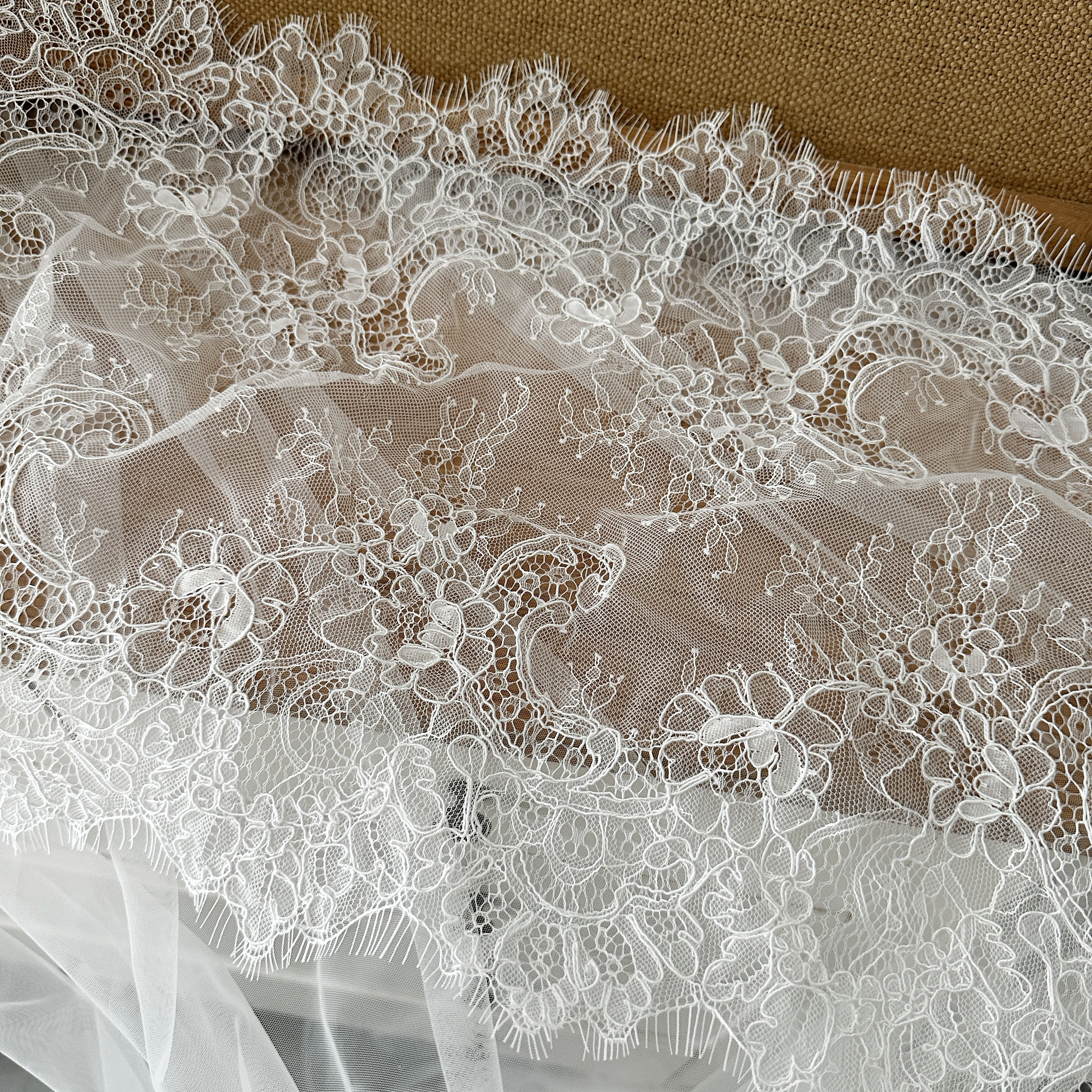 3 yards hand cord Alencon Lace – Embroidery Veil recenzja i cena