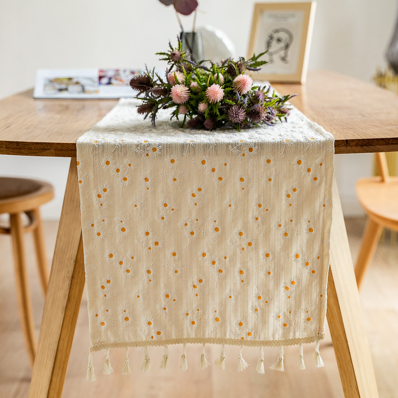 Daisy Tassel Table Runner,Kitc – Embroidery Xmas recenzja i cena