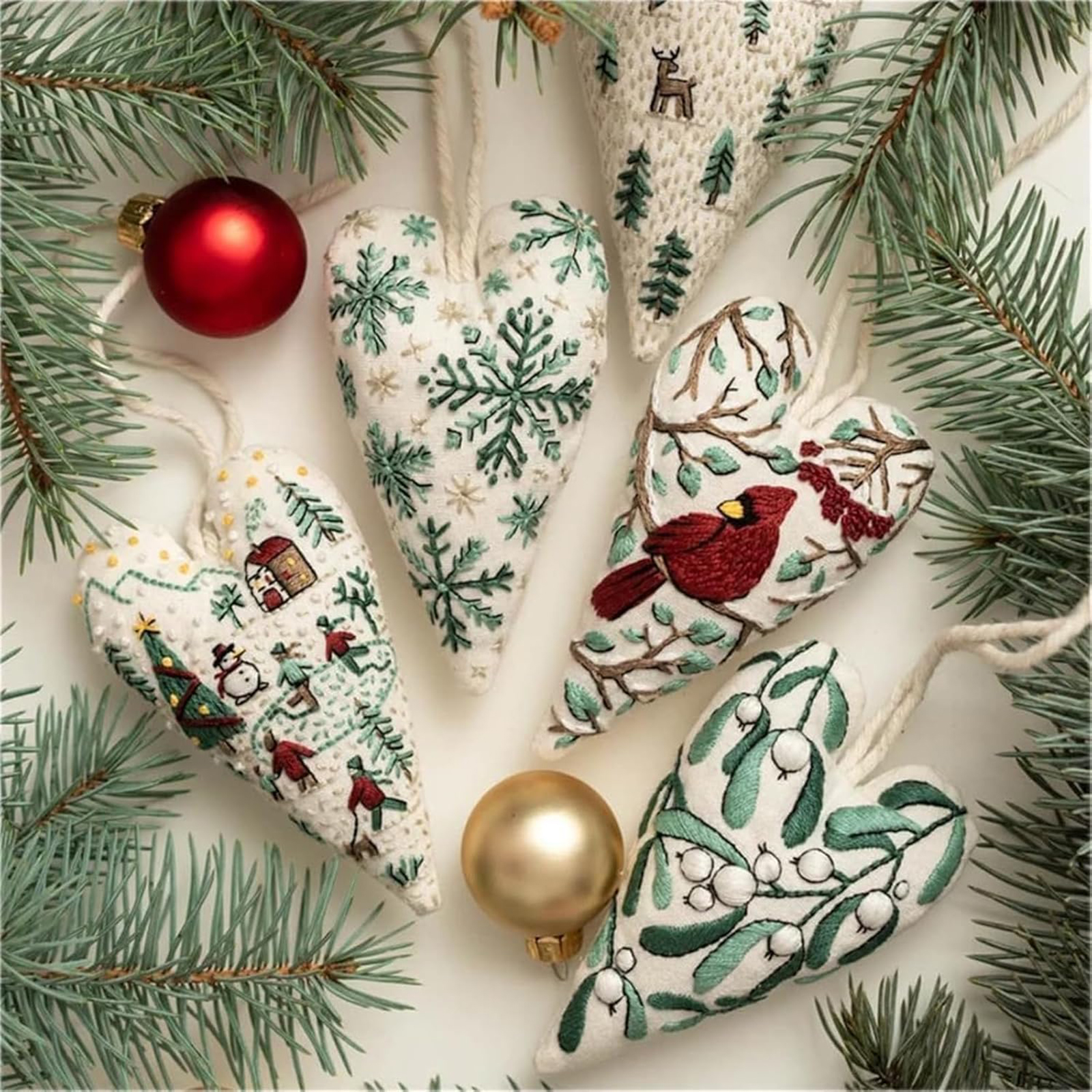 8Pcs Embroidery Christmas Orna – Embroidery Xmas Kits recenzja i cena