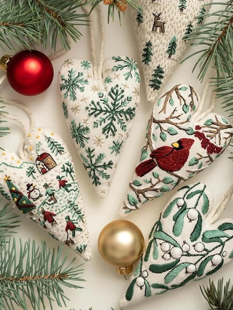 8Pcs Embroidery Christmas Orna – Embroidery Xmas Kits recenzja i cena