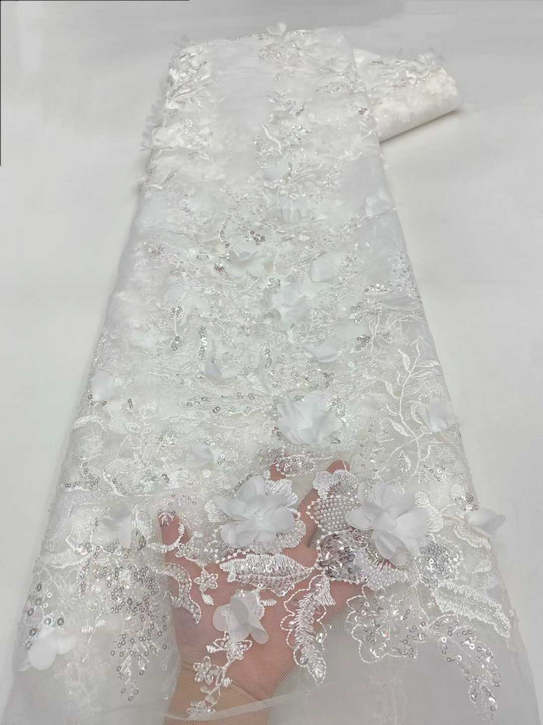 New Design African Tulle Lace  – Embroidery Design 3D recenzja i cena