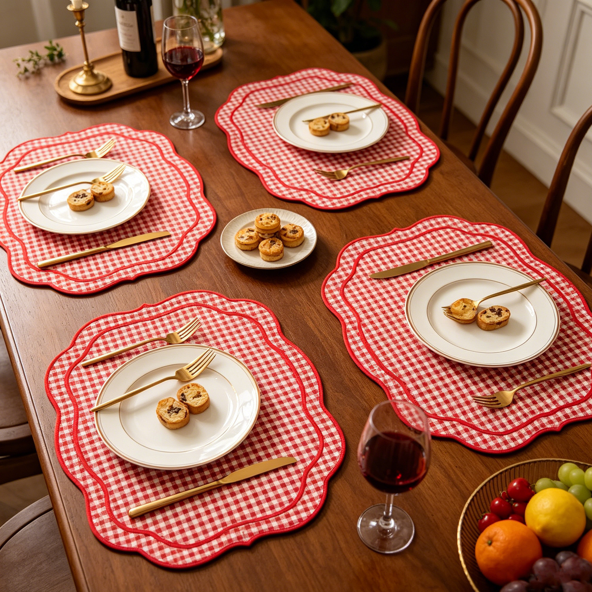 1PC Thick Embroidered Placemat – Embroidery Xmas recenzja i cena