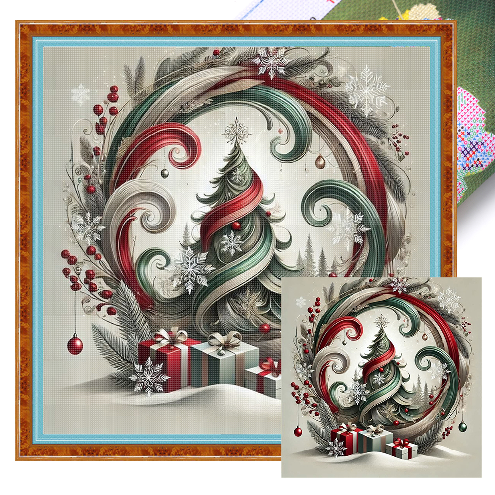 Xmas Printed Cross Stitch Kit  – Embroidery Xmas Kits recenzja i cena