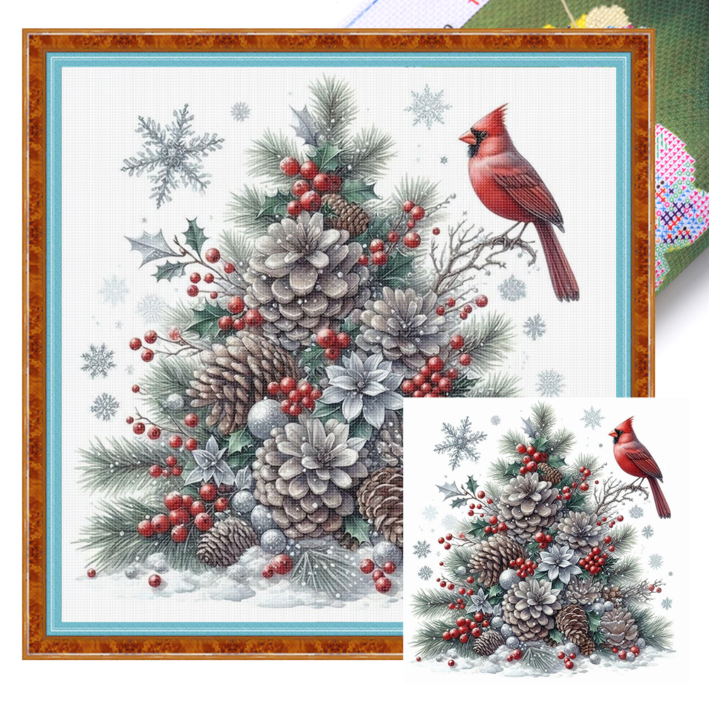 Xmas Printed Cross Stitch Kit  – Embroidery Xmas Kits recenzja i cena