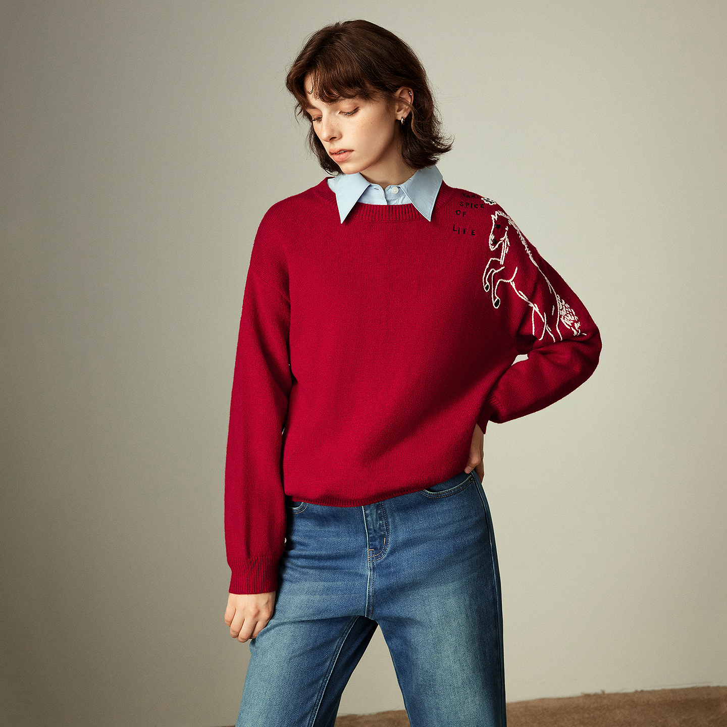 TOYOUTH Women's Arctic Fleece  – Embroidery Horse recenzja i cena