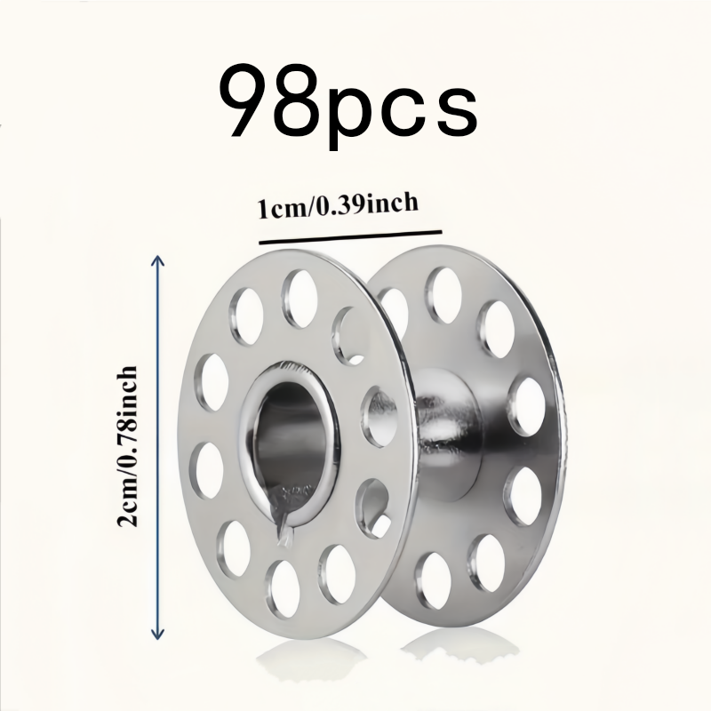 98Pcs Reusable Metal Bobbins,  – Embroidery Machines recenzja i cena