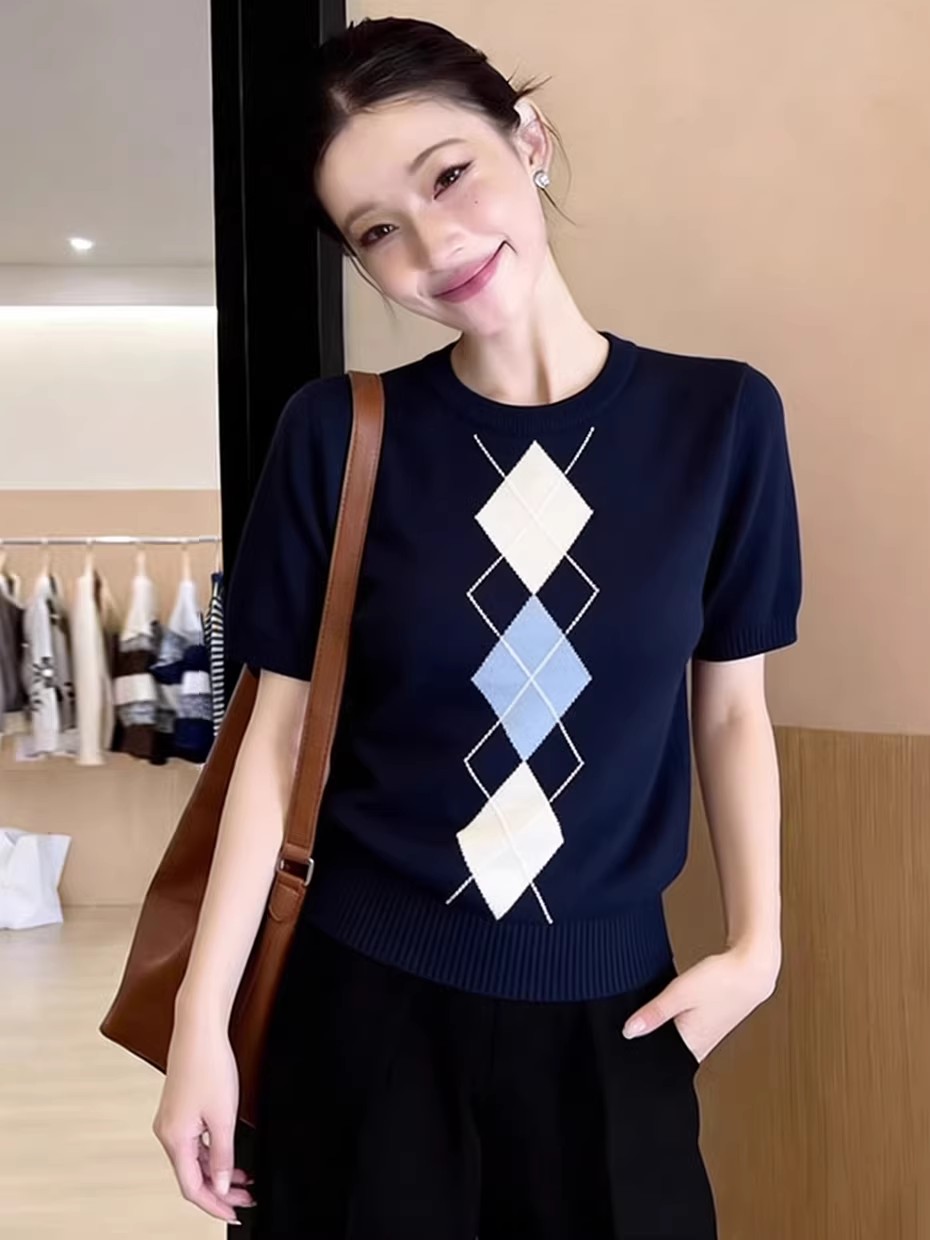 Unique Design Blue Knitted rou – Embroidery Unique Design recenzja i cena