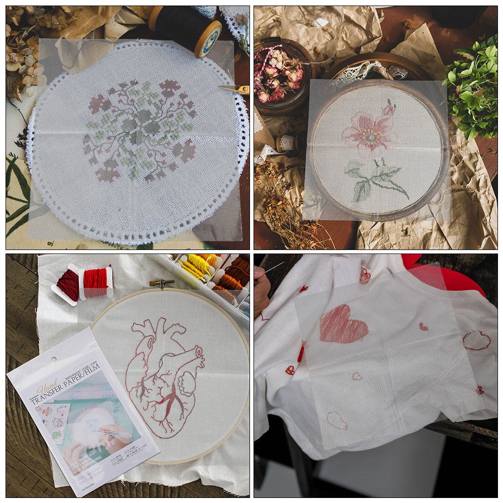 8Pcs Water Soluble Embroidery  – Embroidery Paper recenzja i cena