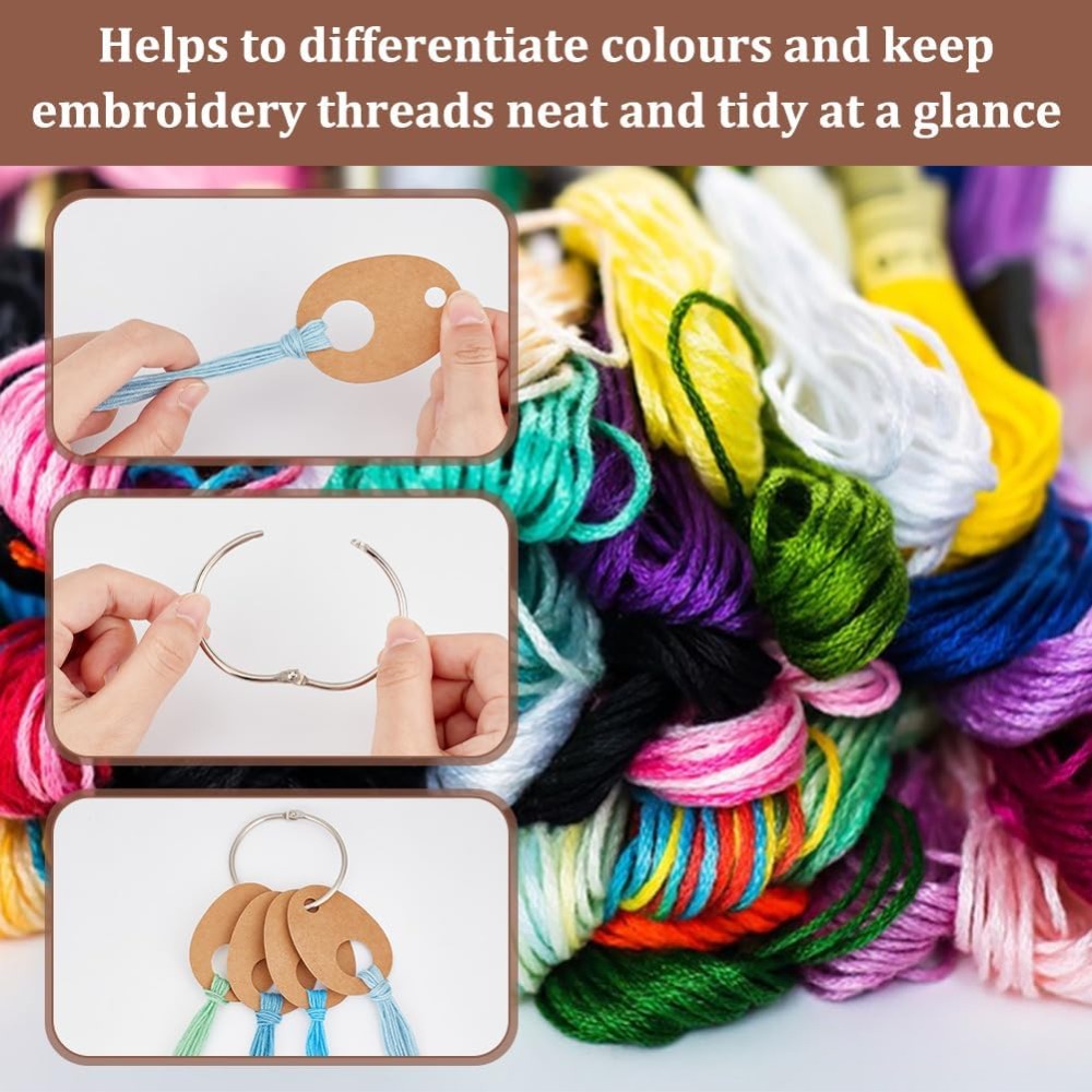 100Pcs Teardrop Floss Thread D – Embroidery Paper recenzja i cena
