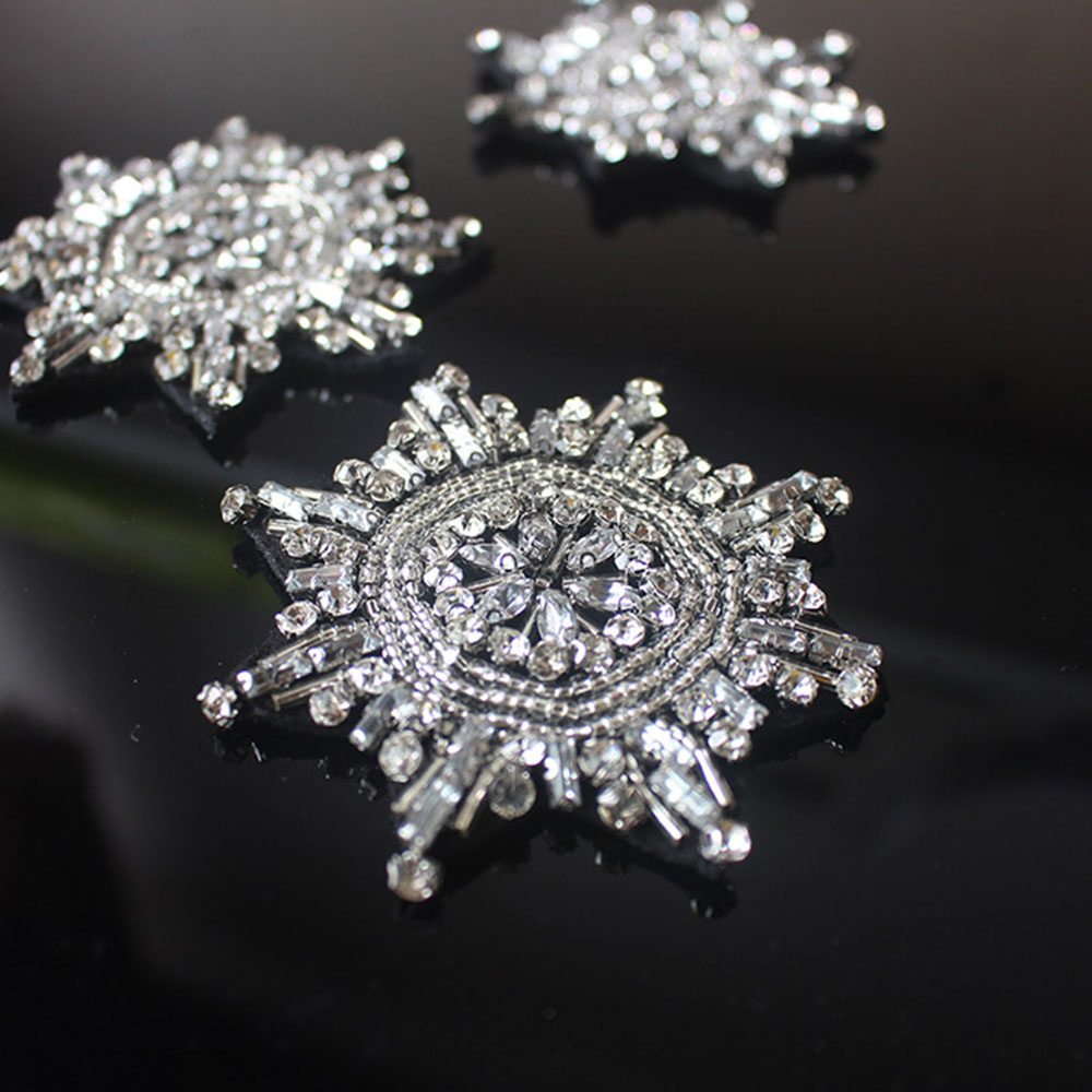 3pcs/lot Star Badge Beaded Pat – Embroidery Xmas recenzja i cena