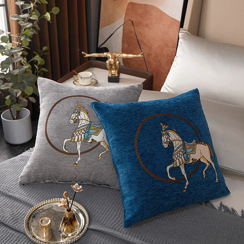 Horse 45cm Throw Pillow Cushio – Embroidery Horse recenzja i cena