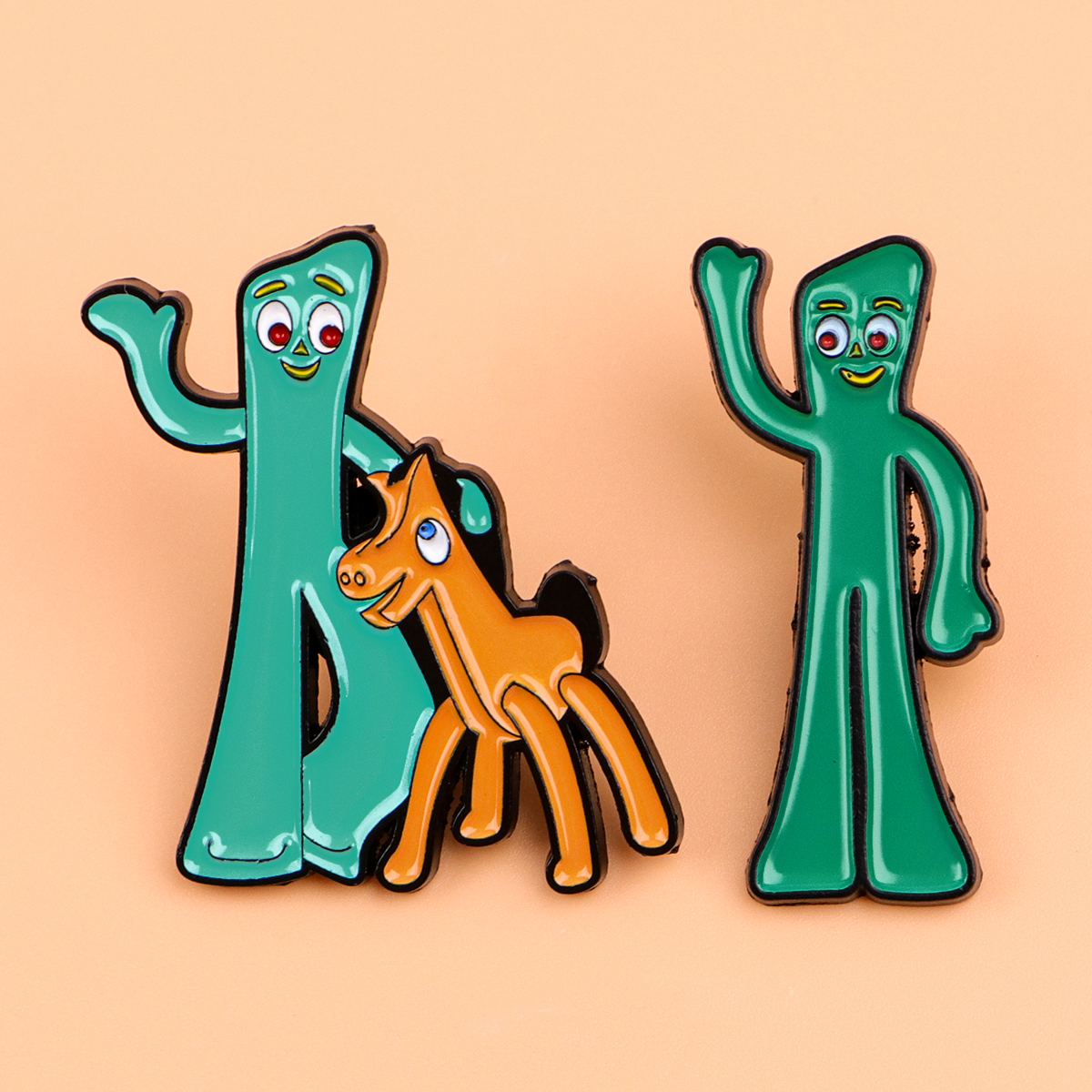 Cute Retro Character Enamel Pi – Embroidery Horse recenzja i cena
