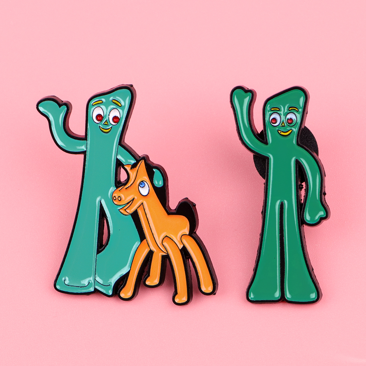Cute Retro Character Enamel Pi – Embroidery Horse recenzja i cena