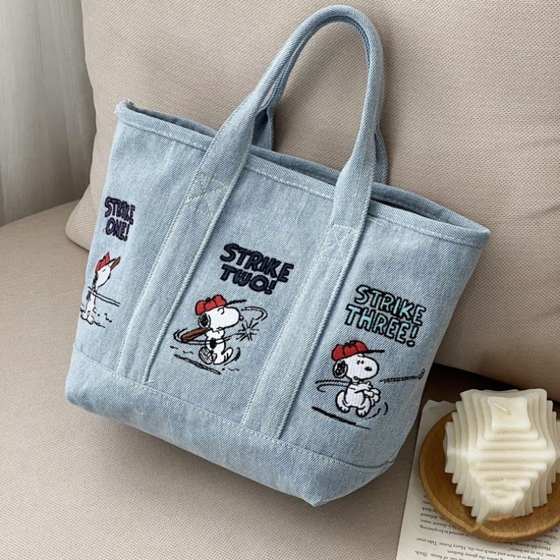 Snoopy Canvas Bag Cute Embroid – Embroidery Xmas recenzja i cena