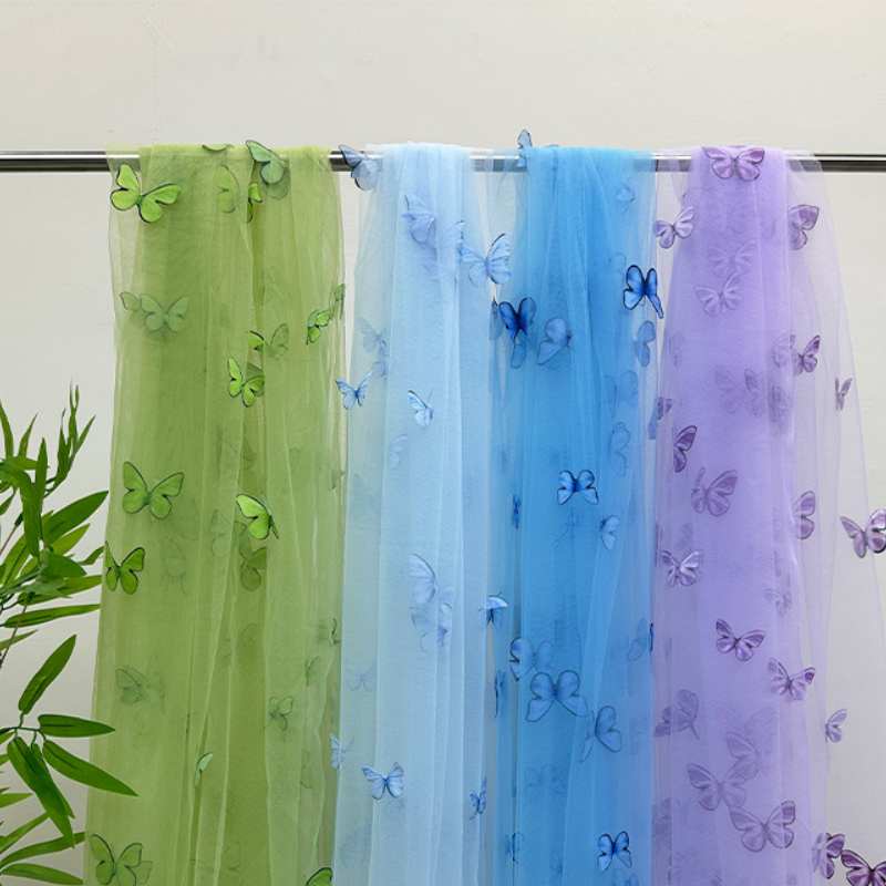 3D Butterfly Embroidery Tulle  – Embroidery Jersey recenzja i cena