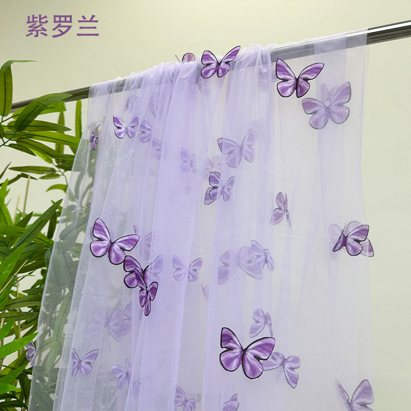 3D Butterfly Embroidery Tulle  – Embroidery Jersey recenzja i cena