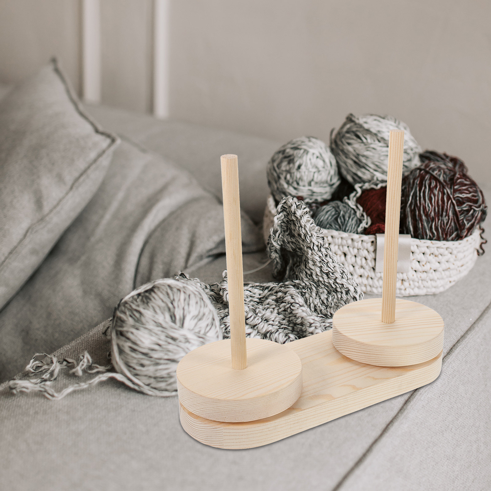 1Pcs Yarn Winder Style Wooden  – Embroidery Thread Yarn recenzja i cena