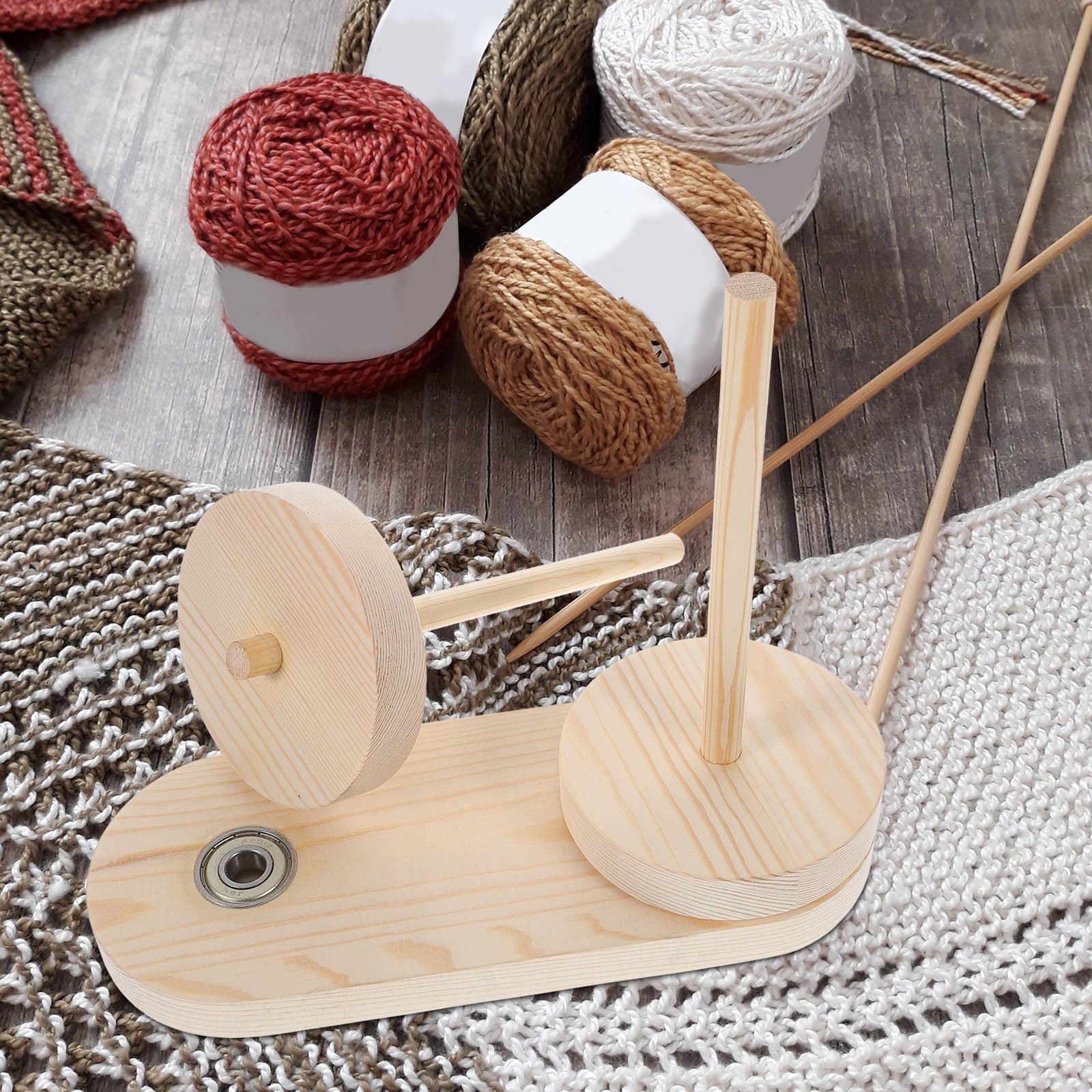 1Pcs Yarn Winder Style Wooden  – Embroidery Thread Yarn recenzja i cena