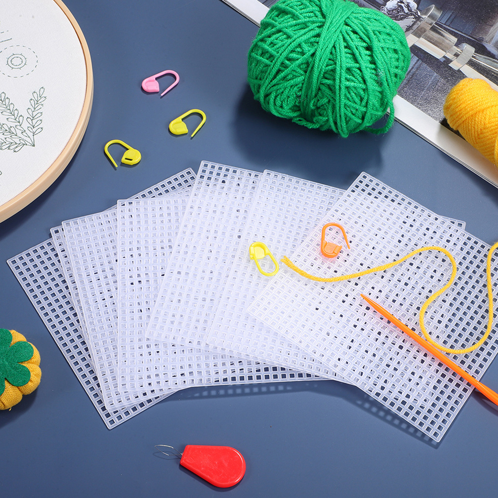 10pcs Cross Stitch Plastic Mes – Embroidery Thread Yarn recenzja i cena