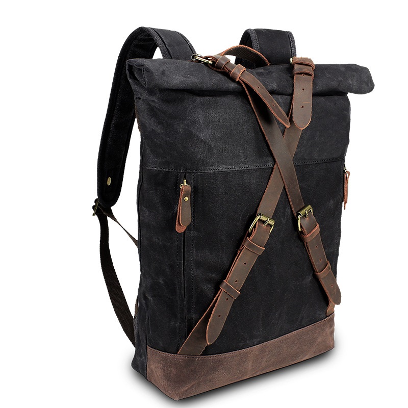 Retro Canvas Leather Backpacks – Embroidery Computer recenzja i cena